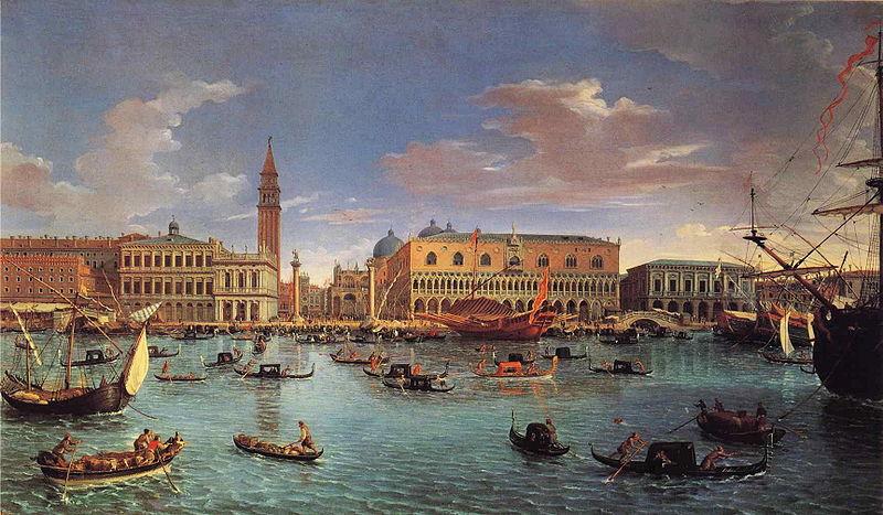 Gaspar Van Wittel View of the San Marco Basin Germany oil painting art